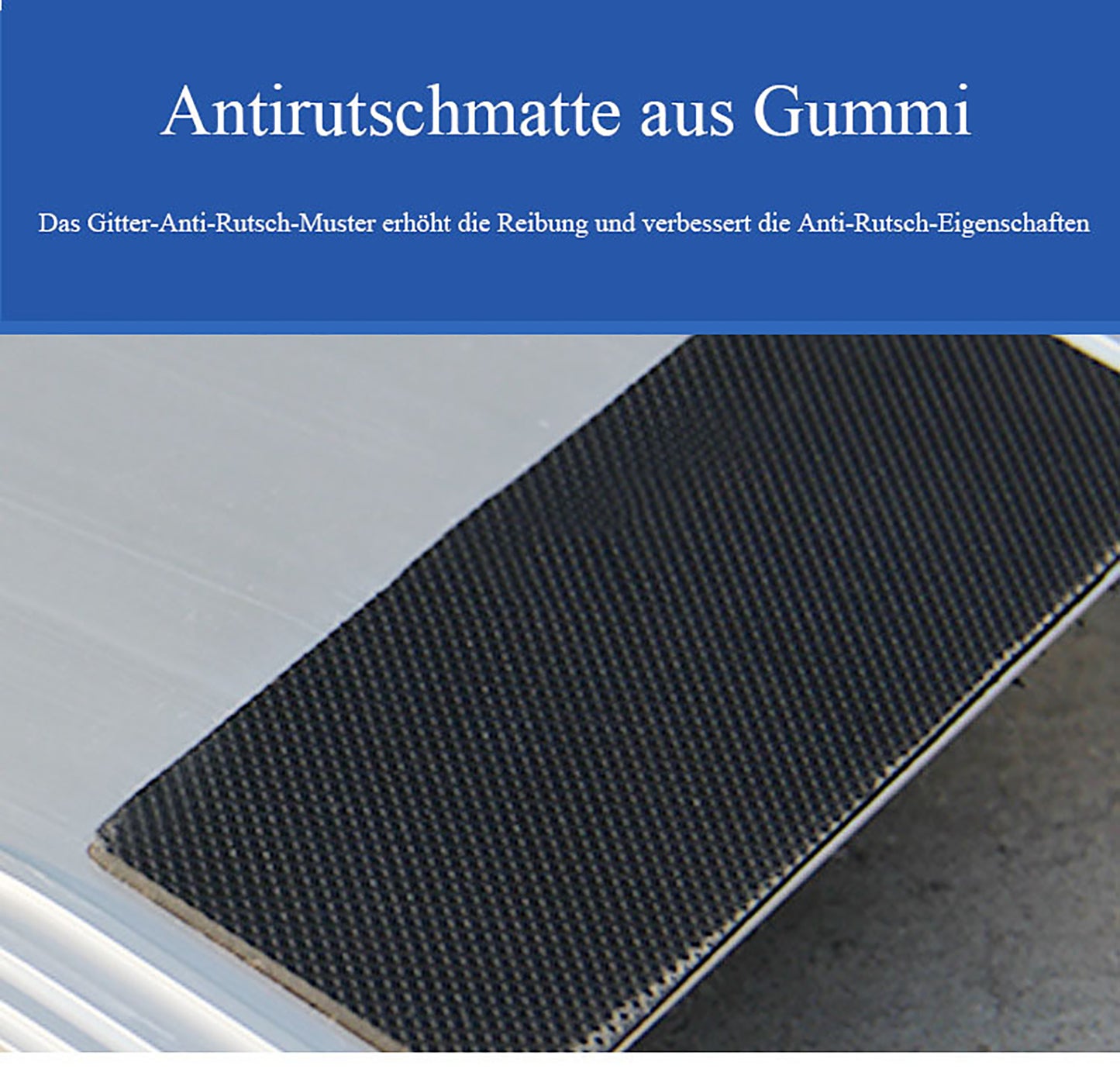 Teleskopische Rollstuhlrampe aus Aluminiumlegierung, tragbar und 600 Pfund tragend