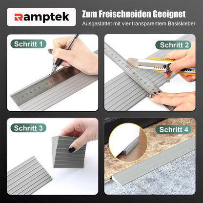 ollstuhlrampe, rutschfest, aus massivem PVC, 800 kg