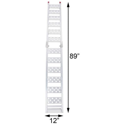 7,5 'Aluminium-Laderampe / ATV-Rampe / Motorradrampe / LKW-Laderampe, klappbar, 1-teilig, 750 lb Kapazität (AR17MB)